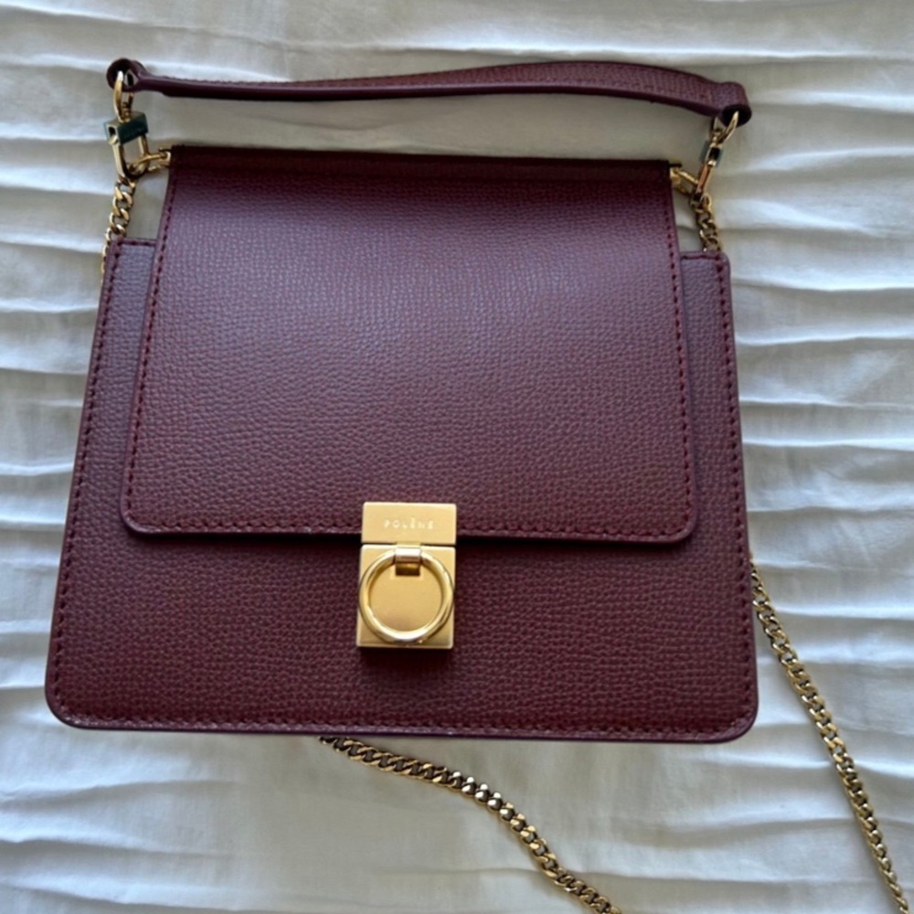 Polène Mini Sept in Smooth Burgundy - Picture 2 of 9